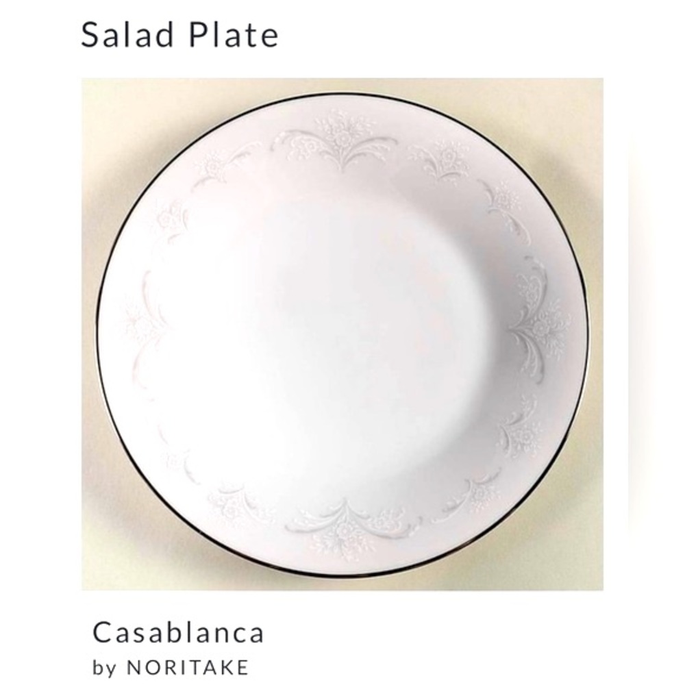 Noritake China (2) Casablanca Salad Plates